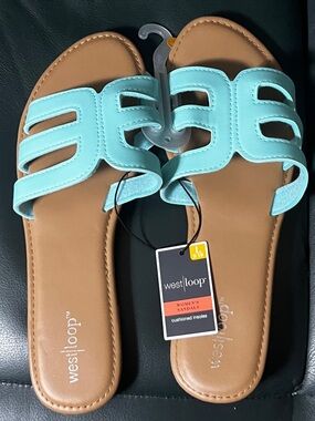 NWT West Loop Mint Green Sandals